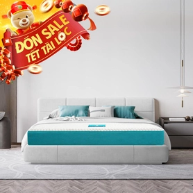 Nệm foam Nhật Bản Aeroflow Fit Plus kháng khuẩn dày 20cm
