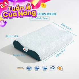 Gối foam Aeroflow iCool làm mát công thái học