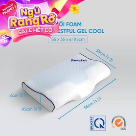 Gối foam Doona Restful công thái học giảm đau cổ vai gáy