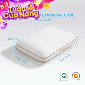 Gối memory foam Doona L'amore cool gel mát lạnh