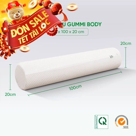 Gối ôm Cao su Gummi Body 100% thiên nhiên thoáng mát