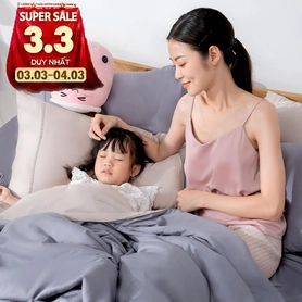 Vỏ chăn Cotton satin AMD The Essentials Đơn Sắc 3 màu