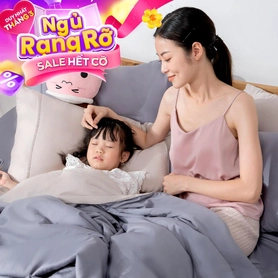 Vỏ chăn Cotton satin AMD The Essentials Đơn Sắc 3 màu