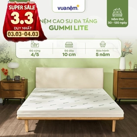 Nệm cao su đa tầng Gummi Lite giá tốt dày 10cm