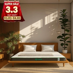 Nệm cao su thiên nhiên Gummi Premium detox giấc ngủ dày 10cm