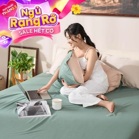 Bộ ga chun micro satin Amando Cozy 3 chi tiết