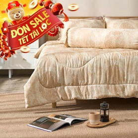 Chăn chần sợi gỗ thiên nhiên tencel Amando Aleena