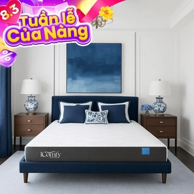 Nệm foam iComfy Coolax Plus nâng cấp điều hòa thân nhiệt dày 20cm