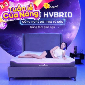 Nệm foam công nghệ Đức Goodnight Active Hybrid dày 20cm