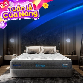 Nệm lò xo Dunlopillo de.Stress Energy công nghệ cách ly chuyển động