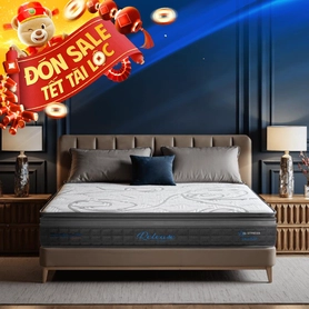 Nệm lò xo Dunlopillo de.Stress Release túi độc lập phân 5 vùng nâng đỡ chuyên sâu