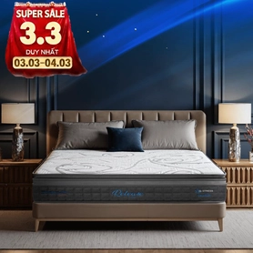 Nệm lò xo Dunlopillo de.Stress Release túi độc lập phân 5 vùng nâng đỡ chuyên sâu