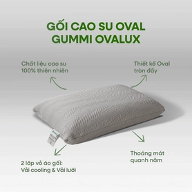 Gối cao su thiên nhiên Gummi Ovalux