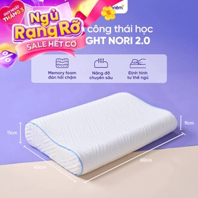 Gối foam công thái học cao cấp Goodnight Nori 2.0