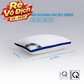 Gối lông vũ nhân tạo Doona Microfiber kháng khuẩn