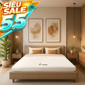 Nệm cao su Gummi 7zones nhập khẩu dày 12cm