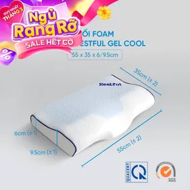 Gối foam Doona Restful công thái học giảm đau cổ vai gáy