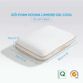 Gối memory foam Doona L'amore cool gel mát lạnh