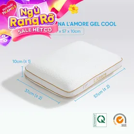 Gối memory foam Doona L'amore cool gel mát lạnh