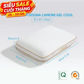 Gối memory foam Doona L'amore cool gel mát lạnh