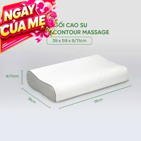 Gối cao su Gummi Contour giảm nhức mỏi, massage cổ vai gáy