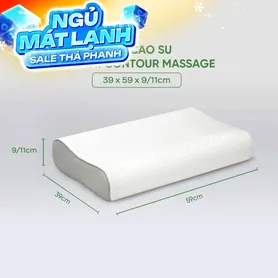 Gối cao su Gummi Contour giảm nhức mỏi, massage cổ vai gáy
