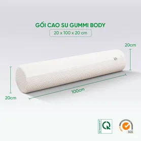 Gối ôm Cao su Gummi Body 100% thiên nhiên thoáng mát