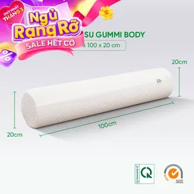 Gối ôm Cao su Gummi Body 100% thiên nhiên thoáng mát