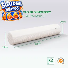 Gối ôm Cao su Gummi Body 100% thiên nhiên thoáng mát