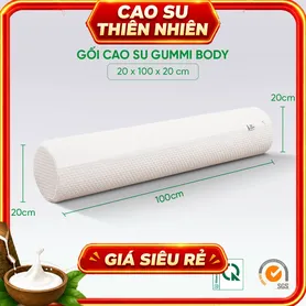 Gối ôm Cao su Gummi Body 100% thiên nhiên thoáng mát
