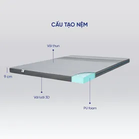 (Hàng xả tồn) Nệm foam Goodnight Osaka