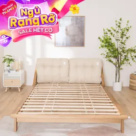 Giường gỗ sồi Amando Padova