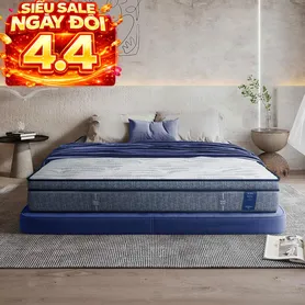 Nệm lò xo King Koil Serene Plus lông cừu gấp 3 nâng đỡ dày 27cm (Phiên bản giới hạn)
