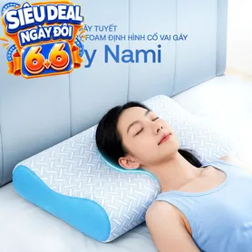 [BST Ngủ mát] Gối foam Comfy Nami ngủ nhanh mây tuyết, định hình cổ vai gáy