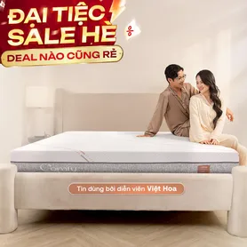 Nệm foam làm mát, kháng khuẩn nâng đỡ 5 vùng Comfy Lux 1.0