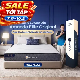 Nệm lò xo Amando Elite Original túi độc lập tiêu chuẩn khách sạn 5 sao dày 23cm