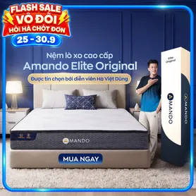 Nệm lò xo Amando Elite Original túi độc lập tiêu chuẩn khách sạn 5 sao dày 23cm