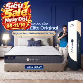 Nệm lò xo Amando Elite Original túi độc lập tiêu chuẩn khách sạn 5 sao dày 23cm