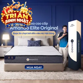 Nệm lò xo Amando Elite Original túi độc lập tiêu chuẩn khách sạn 5 sao dày 23cm