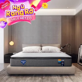 Nệm lò xo Spring Air Back Supporter Firm Plus nâng đỡ làm mát dày 26cm