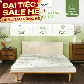 Nệm cao su đa tầng Gummi Lite giá tốt dày 10cm