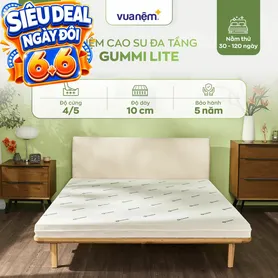 Nệm cao su đa tầng Gummi Lite giá tốt dày 10cm