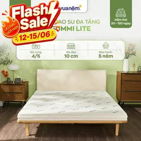 Nệm cao su đa tầng Gummi Lite giá tốt dày 10cm