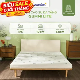 Nệm cao su đa tầng Gummi Lite giá tốt dày 10cm