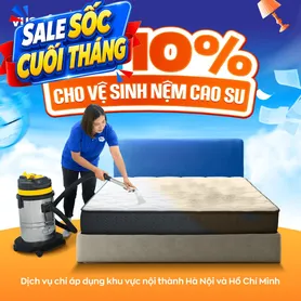 Dịch vụ vệ sinh nệm cao su