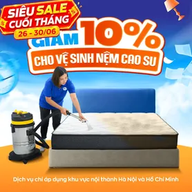 Dịch vụ vệ sinh nệm cao su