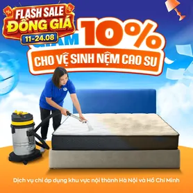 Dịch vụ vệ sinh nệm cao su