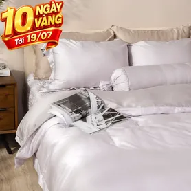 Bộ chăn ga chun chần lụa tencel cao cấp Amando Élan 5 chi tiết (TC001 và TC005)