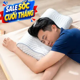 Gối foam Goodnight Nori 1.0 lượn sóng nâng đỡ cổ vai gáy