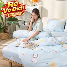 Bộ ga chun sợi gỗ thiên nhiên tencel Amando Aleena 4 chi tiết